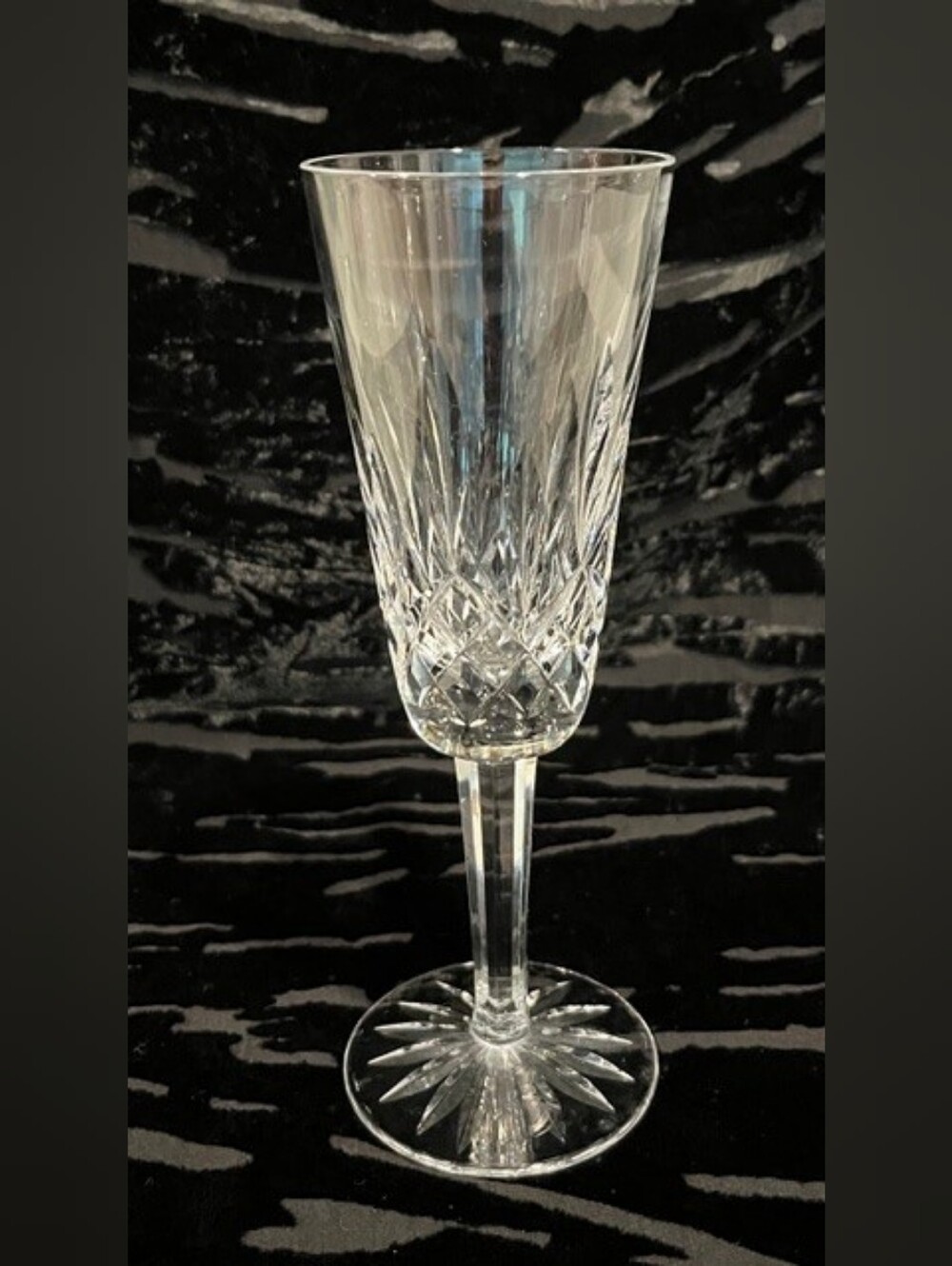 Vintage Waterford Crystal Lismore Champagne Flute Glass 7.25" – Signed  Set Of 2